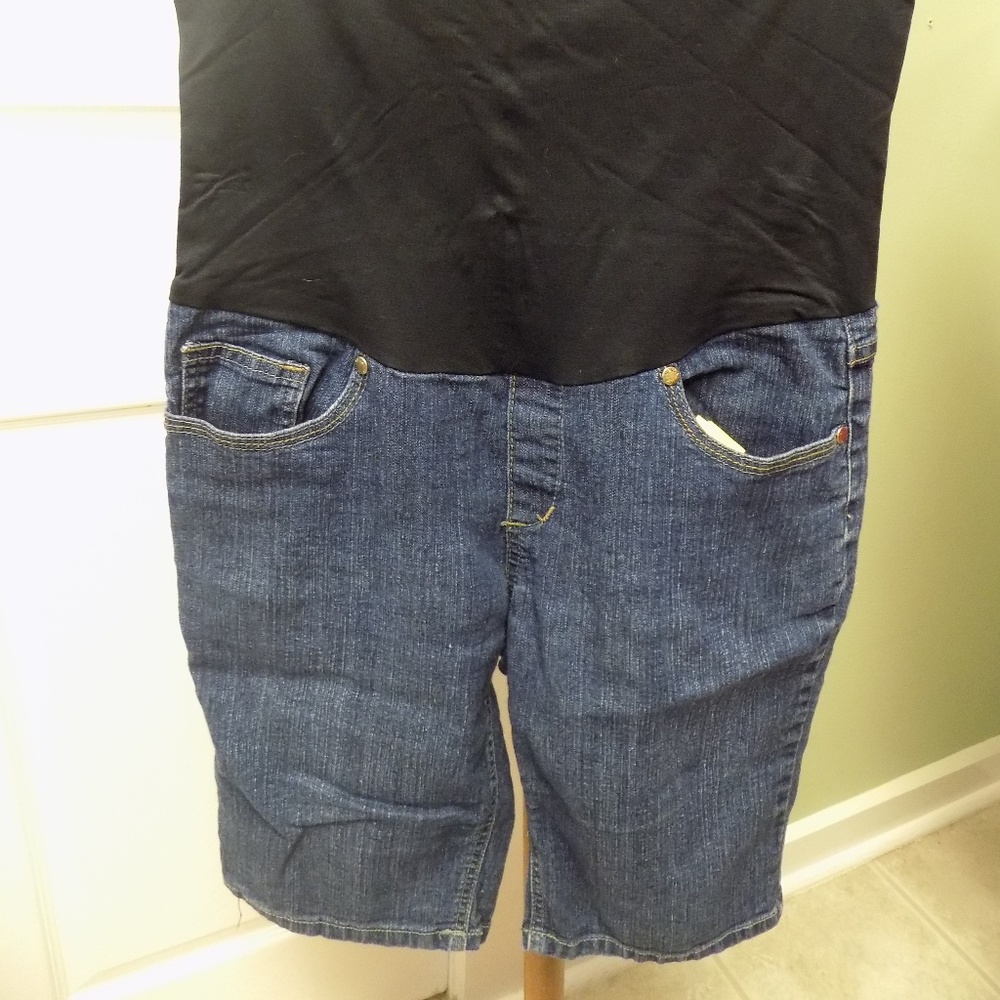 Bella Vida Maternity Denim Shorts Full Panel
